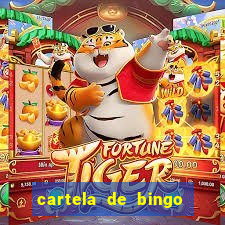 cartela de bingo cha de panela